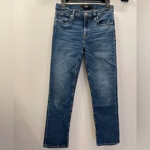 Hudson Denim Jeans Size 27 Nico Good Times Straight Mid Rise Ankle Stretch Slit